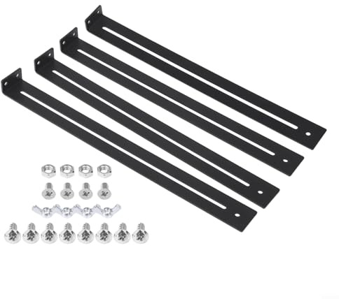 Jonikuper Kit de reparación de cajones, soporte deslizante, accesorios de reparación de refuerzo de muebles, adecuado para armarios de cajones de madera/tablero de partículas/MDF (2 juegos)