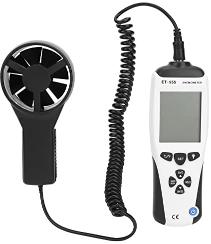 Aramox Professional Digital Anemometer for Precise Wind Speed Measurement, Compact Handheld Thermometer for Electric Power and Steel Workers, ABS Material