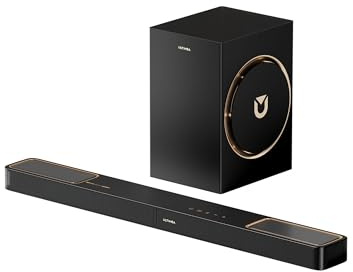 ULTIMEA Soundbar 3.1.2ch Surround Sound System for TV with 6.5 inch Subwoofer, Soundbar für TV Geräte mit Subwoofer für Heimkino, BT 5.4, HDMI eARC, Skywave F30 Boom