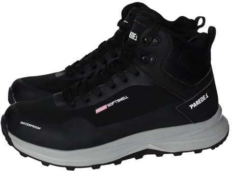 PAREDES - Zapatilla abotinada deportiva,material sintético y tela,cierre de cordones,botas con tacos para: Mujer