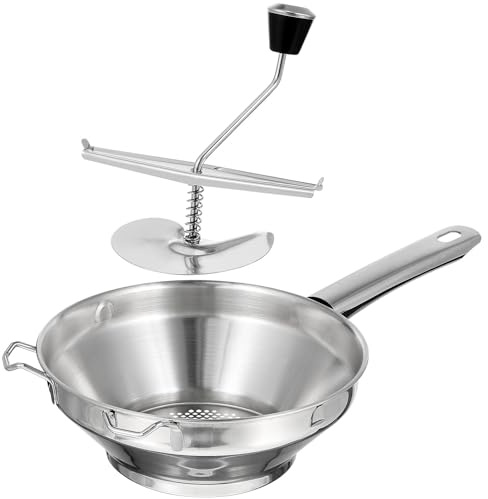 OSALADI Potato Ricer Stainless Steel Manual Masher for Food and Fruit Juices Kitchen Use