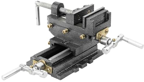 Generico Morsa Manuale con Slitta Trasversale per Trapano a Colonna 70mm,Morse e Morsetti