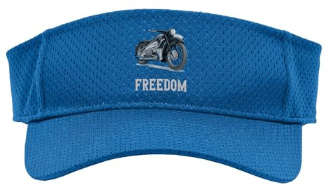 Classic Vintage Motorcycle Motorbike Biker Men Women Sport Sun Visor, Adult, One Size, Royal Blue