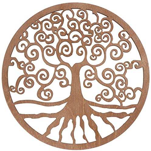 Spruchreif · Baum des Lebens aus Holz · Wanddeko · Lebensbaum Symbol · Esoterik Geschenke · Deko · Wanddekoration · Holzdeko · Spiritualität (Ø 30 cm)