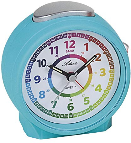 Atlanta Kinderwecker Jungen ohne Ticken Analog Blau - 1999-5