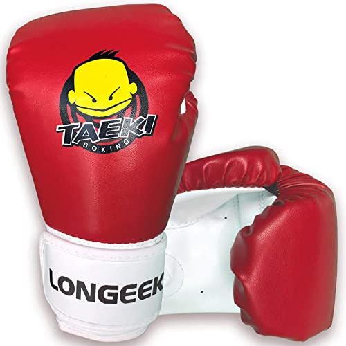 Longeek Småbarn träning barn boxningshandskar och dynor 113 ml MMA junior sparring stansning fighting i 3-7 år