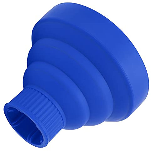 Diffuser Hair Dryer Curly Hair, Silicone Diffuser Attachment Universal Collapsible Hair Dryer Diffuser Portable Travel Folding Hair Blow Dryer Diffuser Defuser Hairdryer(Blue)