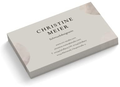 Visitenkarten | 350 g Qualitätsdruck | 1-seitig | Text sofort anpassen | 85 x 55 mm | sofort gestalten | Design Moon | hochwertig (250 Stück)