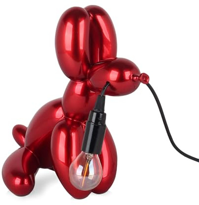 ADM - Lampada Cane palloncino seduto rosso