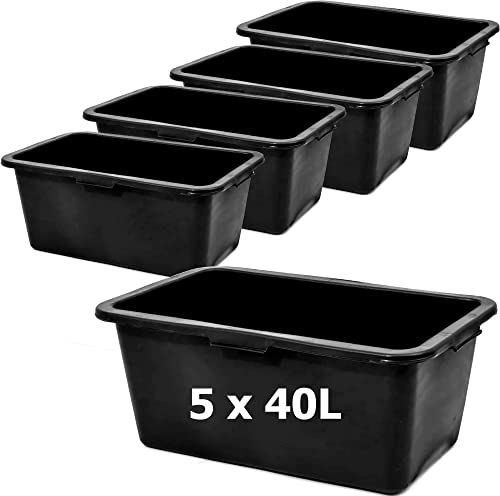 Mortar Box Mortar Tray Plastic 40 L Mortar Tray 72 cm Mortar Tray Mortar Tray Mortar Tray for Mixing Mortar Mortar Grout Box 5 Pieces