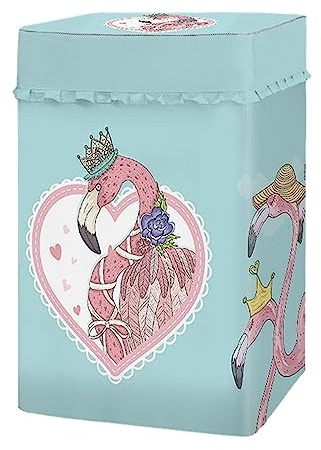 Odot Washing Machine Cover Top Load Waterproof Dustproof Washer Machine Dryer Protector Sunscreen Washer Dryer Cover for Most Top Load Washer Dryer (XL,elegant flamingo)