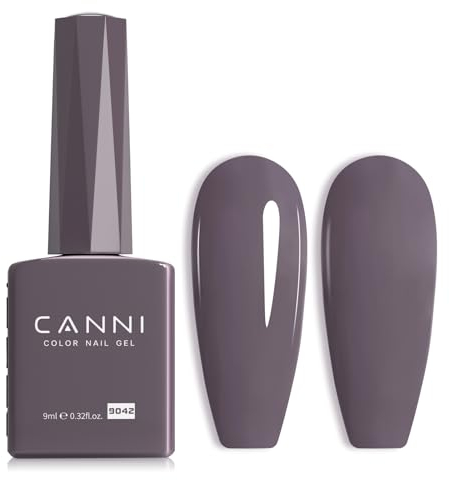 CANNI UV Negellack UV Nail Art Klassischer und All MatchStil Soak Off Gelnagellack für UV Lampe (Dunkelviolette)