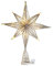 Harilla Weihnachtsbaumspitzen, Weihnachtsdekoration, beleuchtet, 3D-Moderne, beleuchtete Weihnachtsbaumspitze, Weihnachtsbaumdekoration, 25 cm Champagner