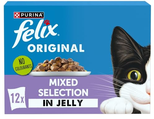 FELIX ORIGINAL Mixed Menu in Jelly Wet Cat Food 12x85g