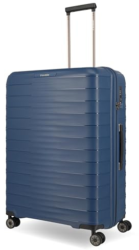 Travelite Koffer MOOBY Größe L, 77 cm, 106 Liter, Reisekoffer groß | kratzfester Hartschalenkoffer aus robustem Material, Trolley mit 4 Doppelrollen & TSA Schloss, viel Stauraum, Rollkoffer
