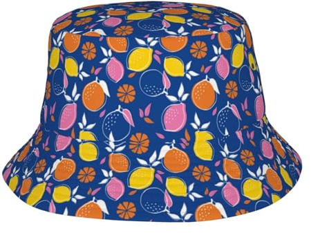 Chapeau bob, joli chapeau cloche coloré citron pour homme et femme, chapeau de soleil d'extérieur pour la plage, le golf, la pêche, les voyages
