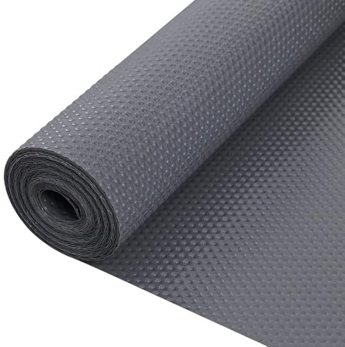 Zindoo Tappetino per Cassetti Cucina Grigio Scuro 30x600cm | Rivestimento Cassetti Tappetino Non Adesivo in EVA per Cassetti, Frigorifero, Armadi, Scarpiera e Mensole