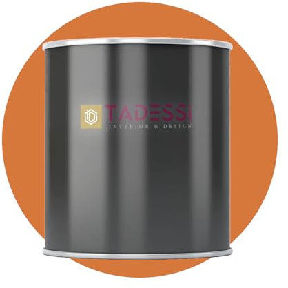 Tadessi Peinture d'intérieur orange - Champagne - Peinture murale mate lavable - Sans odeur et sans solvant - Bidon de 5 l