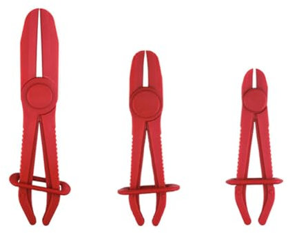 Pqahffowr 3PCS/Set Car Flexible Hose Clamps Pliers Kit Clamp Sealing Brake Line Cut Off Clamp Car Water Pipe Repair Fix Tools
