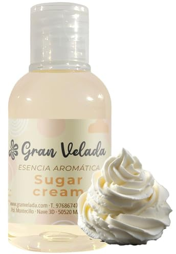 Esencia Aromática Sugar Cream | Fragancia Dulce y Especiada para Jabones, Velas y Cosméticos | Aroma Envuelto en Azúcar, Nuez Moscada y Vainilla