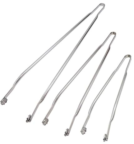 HEFEI XUJIE DIANPU 3 Articles Pince Barbecue A Roulette, Pince BBQ pour Barbecue, Ustensiles pour Barbecue, Pinces Cuisine INOX, Pinces Retourne Saucisse, Pinces À Steak Polyvalentes
