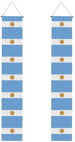 Bandera argentina para decoración de telón de fondo, ideal para interiores y exteriores, fácil instalación