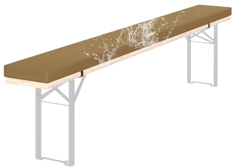 Generico Cuscini per Panca da Birra, 220x25 120x40 150x30 180x30 Spessa 3 Cm, per Tenda da Birra Lavabili Cuscino da Panca con Cerniera per Sagre Giardino Feste All'Aperto,H 28,220x25x3cm