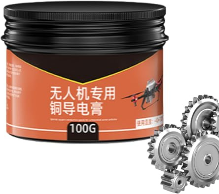 Graisse Cuivrée - Lubrifiant pour Plaquettes de Frein 100g - Lubrifiant Conducteur Réducteur de Bruit pour Drone, Équipement Automobile, Équipement, Roulement et Installation de Bougies