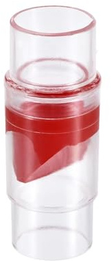 Clapet Anti-retour Unidirectionnel, Raccord De Tuyau En Ligne En Plastique Transparent, Diamètre 20 Mm Ou 28 Mm, For Pompe À Eau (rouge).(32x83mm)