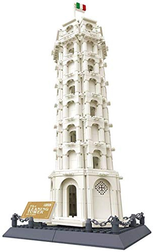 Wange Schiefer Turm Architekturmodell zur Montage mit Bausteinen