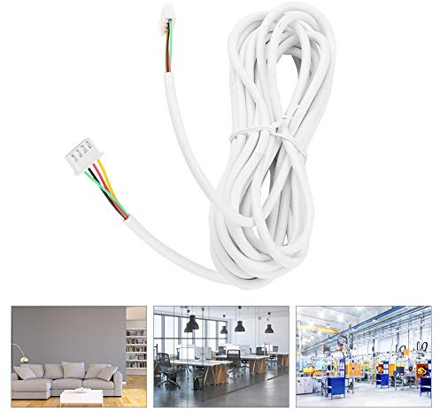 Wired Intercom Cable, 4 core Cable/4-Core Round Flexible Copper Wire for Video Doorbell Intercom System Color Video Door Phone doorbell 10 M/33 feet 0.3mm²