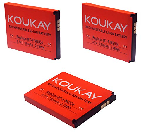 3X Akku für AVM Fritz!Fon MT-F M2 C4 C5 312BAT016 312BAT006 FritzFon DECT MTF mit 750mAh