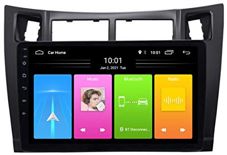 2G RAM 9 pollici Android 10, navigazione GPS per auto Dvd per Toyota Yaris 2008-2011, lettore multimediale video radio Bluetooth WIFI,Wifi 2g+32g