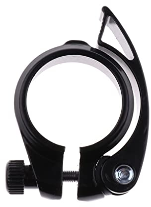 RaamKa Sattelklemme 40 mm Aluminium Schwarz für Mountainbiken, Radfahren, Reiten