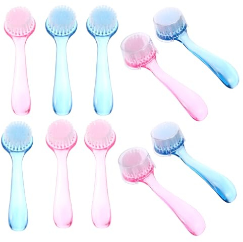 Brosse Nettoyante pour Ongles à Manche Long, Lot de 10 en Plastique | Poils Souples, Élimination Poussière, Format Pratique pour Paquet à Main Cuisine Couleur Aléatoire