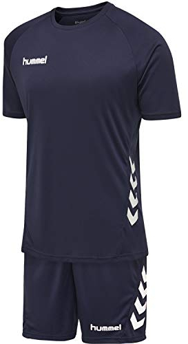 hummel Unisex-Youth Ensemble junior Promo Set Track Suit, bleu Marine 12 Jahre EU
