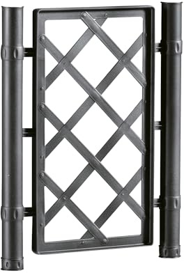 1 Spalliera per fioriera 50 ANTRACITE misura 42 x H 52 centimetri con 2 inserti diametro 3,8