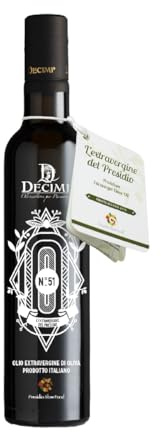 Olio extravergine di oliva N.51 - Decimi - 194 - 165 - 144 - 80% Moraiolo, 20% altre -