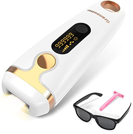 IPL Laser Hair Removal Device for Women and Men - Permanent Painless 90% Hair Reduction in 4 Weeks, Whole Body Use (Armpits, Bikini Line, Face, Legs, Arms, Back) - Corded At-Home