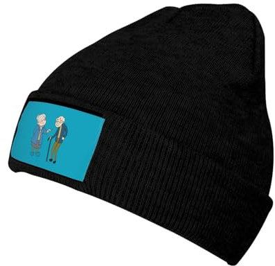 908 Zwei Ältere Menschen In Blau Damen Herren Beanie Mütze Weich Wintermütze Warme Chemo Hut Kopf Wraps Für Winter Mädchen Adult