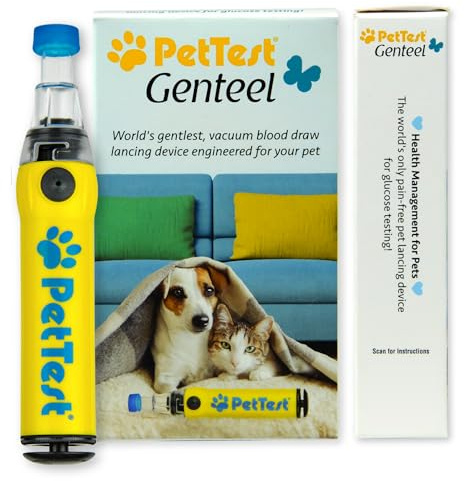 Genteel Pain-Free Lancing Device for Dogs & Cats, Pet Blood Sugar Tool