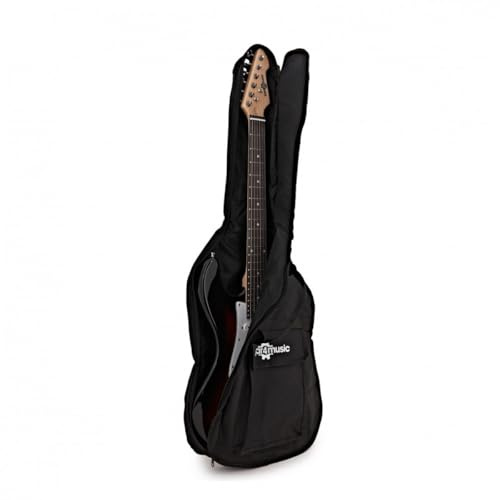 gear4music Electric Guitar Bag Suitable for Most Standard Electric Guitars | Fits most standard electric guitars, front pocket for accessories, lightweight yet durable, convenient carry straps
