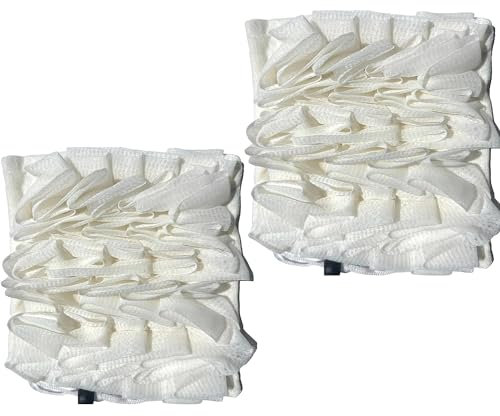 2-in-1 Shower Loofah, with Drawstring Large Bath Sponge, Mesh Pull Rope to Wrap Soap Gentle Cleansing Men Women Bathing Accessories (White)