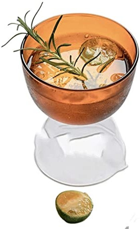 CHDWEY Kelch Glasmalerei, Wasserglas, Becher, Becher, Cocktailglas, Tasse, Dessert, Eisbecher, Becher, hitzebeständiges Glas