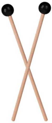 HEMOTON Ätherliche Trommelschlägel Mit Holzgriff Kompakte Stahltrommelschlägel Für Xylophon Marimba Zungentrommel Und Percussion Zubehör