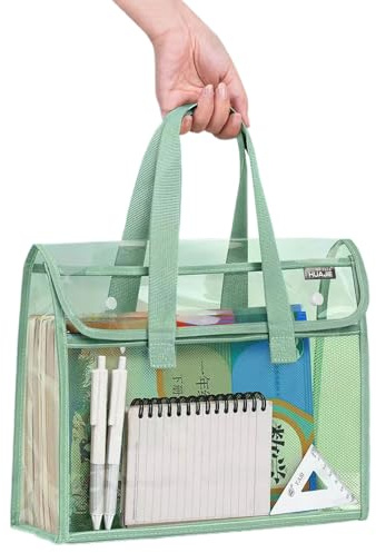 A4 dokumentorganiseringsväska bärbar arkivväska transparent läsning läxor bokväska dokument bärfil tyghållare väska skola bokväska PVC bokväska dokumentmapp arkivväska bok iPad filer förvaring