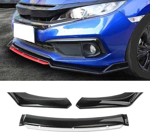 SANLUFACC Spoiler für Ford Kuga (2008-2013 2014 2015 2016 2017 2018 2019 2020 2021 2022 2023 2024), Auto Frontlippe Frontspoiler Spoilerlippe Frontstoßstangen Diffusor Auto Zubehör,C/White