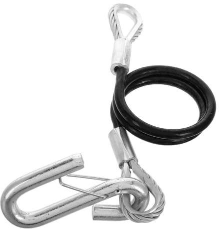 NIYANGLE Cuerda De Seguridad del Remolque Cable De Motor Fuera De Borda Ganchos De Cadena De Seguridad Ganchos De Remolque Correas De Amarre para Motocicletas Cable De Remolque Acero