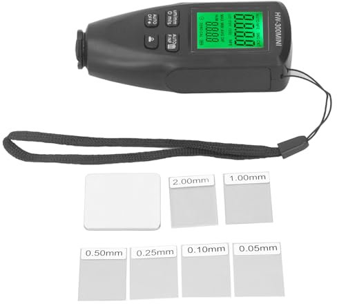 Kuuleyn Paint Mil Thickness Meter Gauge,0 to 2000UM Paint Mil Thickness Meter Gauge Coating Depth Tester for Vehicle Home Renovation LCD Display Accurate Paint Tool