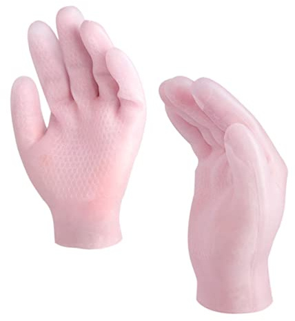 HONITANO Guantes Hidratantes Sebs para Manos Secas Cubre Manos Antideslizante para Cuidado y Suavidad Casa Efecto Blanqueador Talla para Mujer y Niña